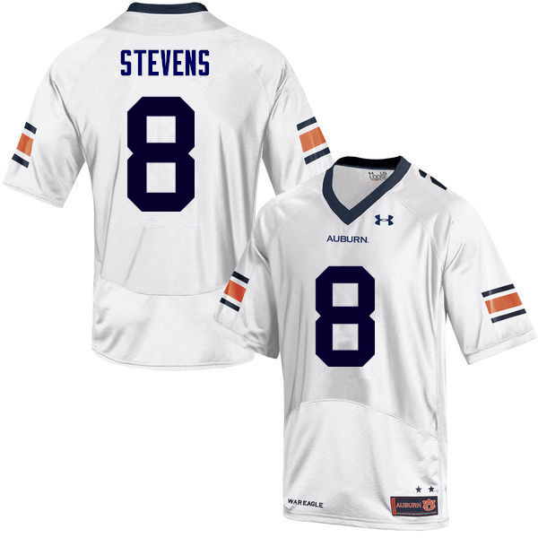 Auburn Tigers Men's Tony Stevens #8 White Under Armour Stitched College NCAA Authentic Football Jersey GLK5174KX